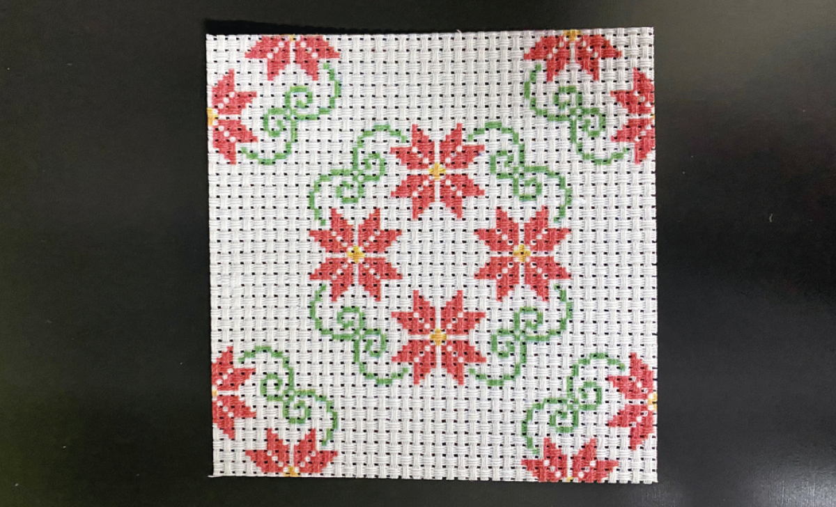 刺繍柄コースター